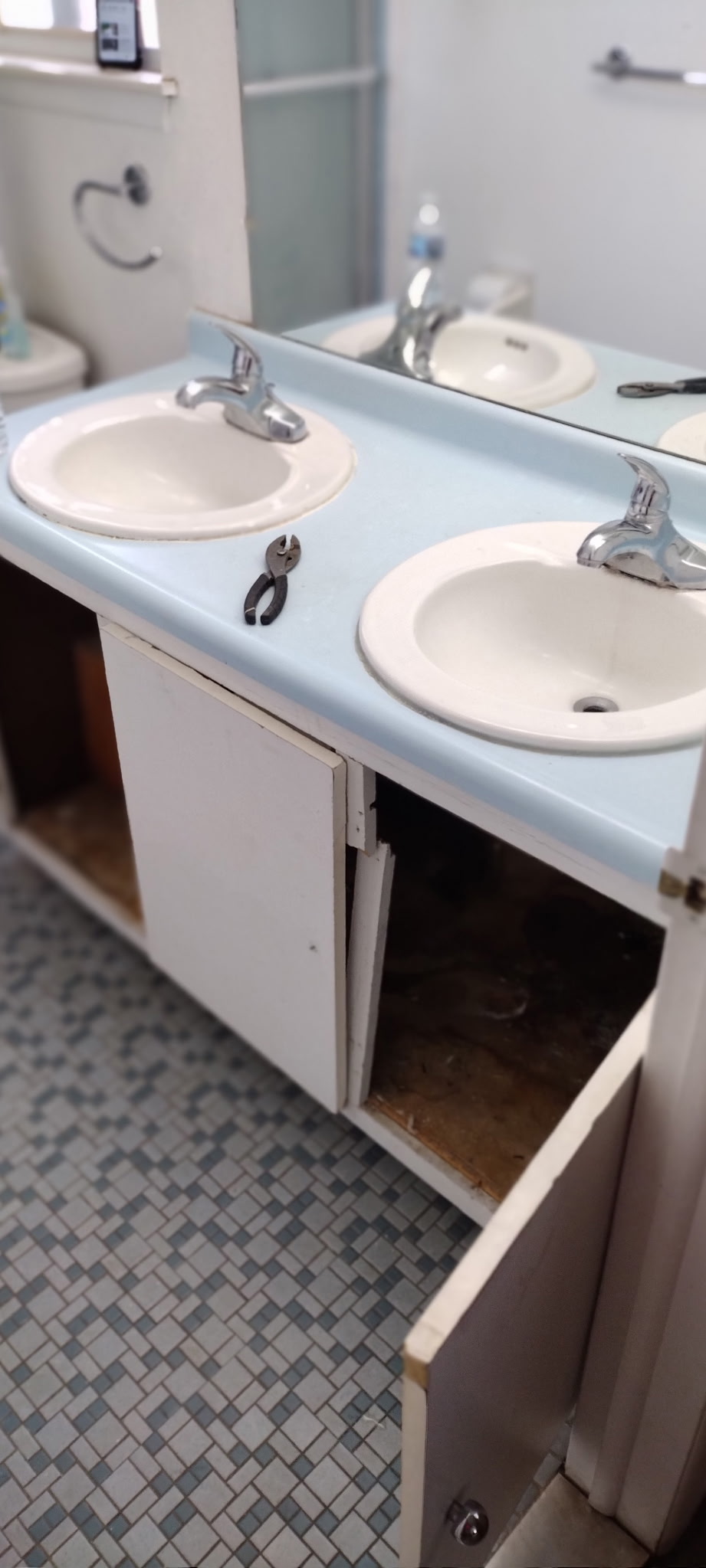 Bathroom before renovation began