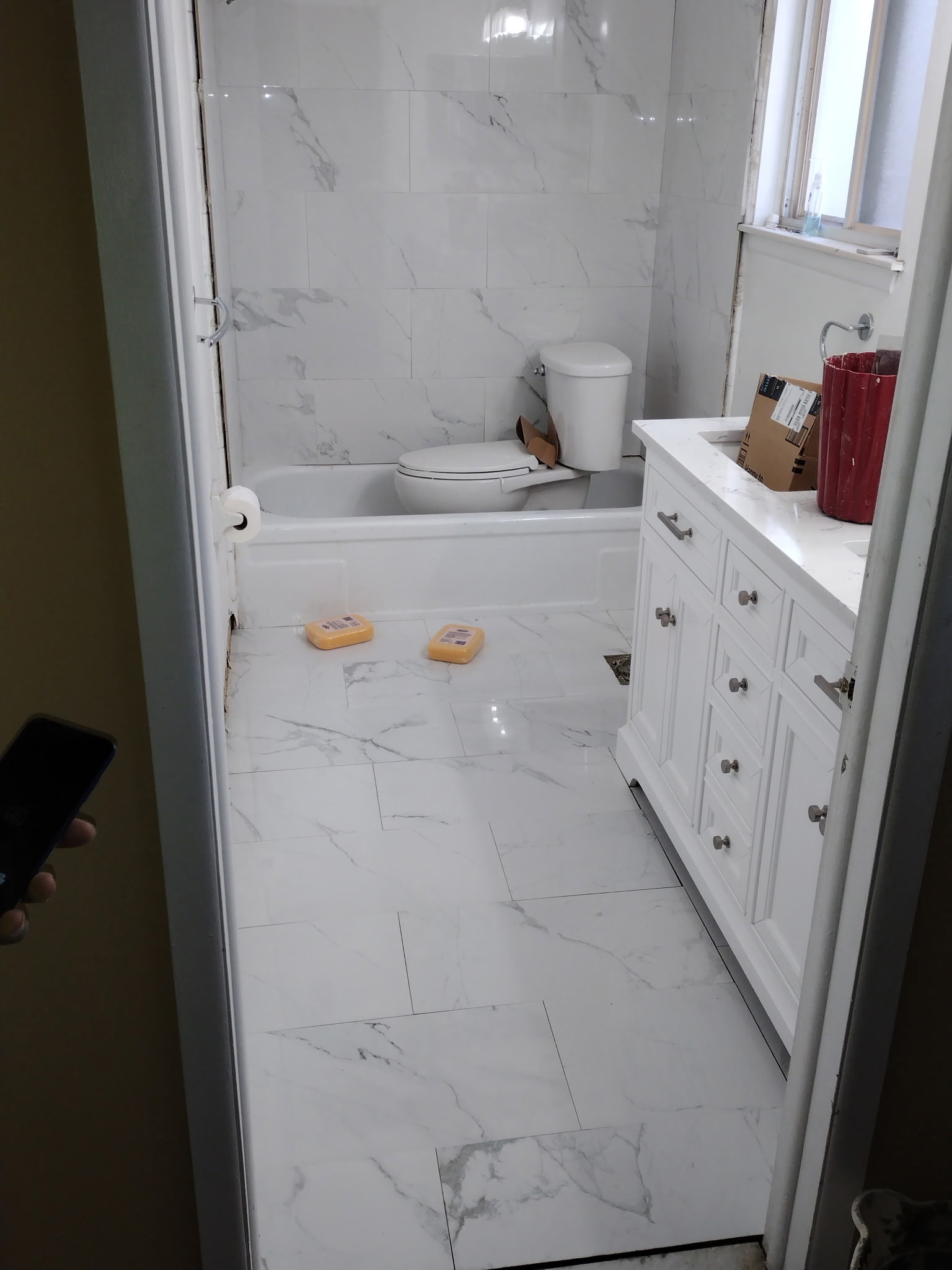 Bathroom remodel work in progress